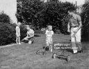 lawn mow retro B&W family.jpg